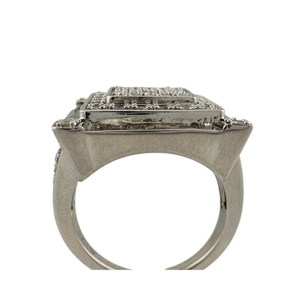 Elegant Princess Cut 1.00 Carat Diamond Ring - Size 7.25 - Picture 2 of 16